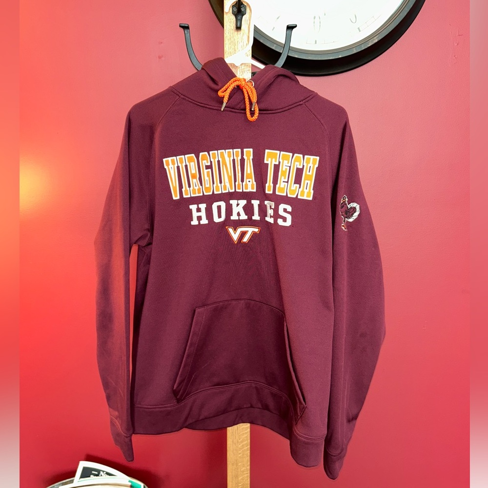 Virginia Tech Hokies Maroon and Orange Hoodie